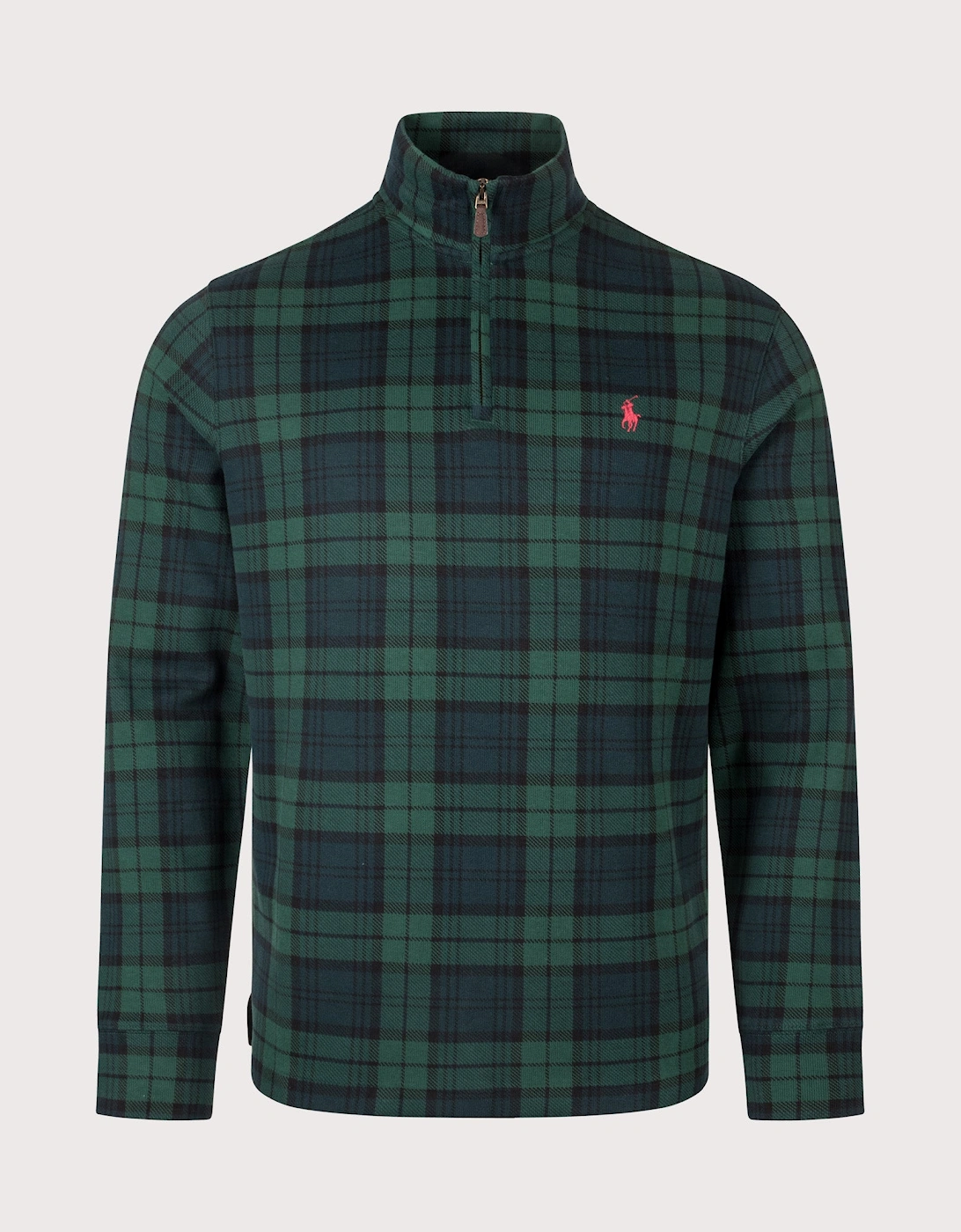 Plaid Estate-Rib Quarter-Zip Jumper, 4 of 3
