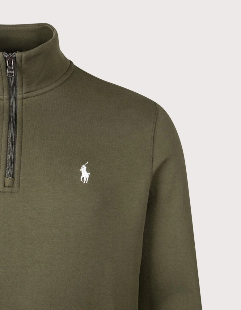 Double-Knit Quarter-Zip Jumper