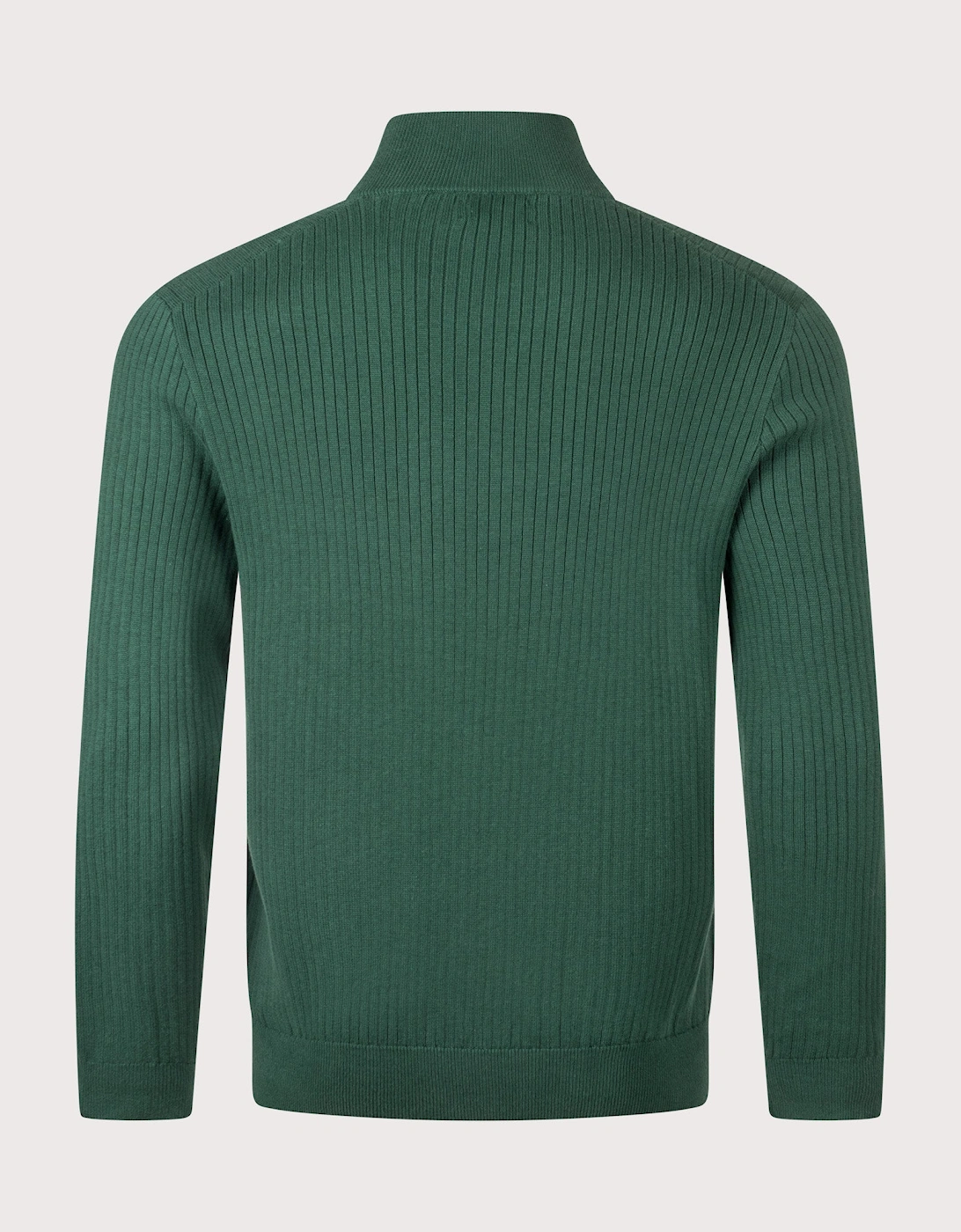 Rib-Knit Cotton Quarter-Zip Sweatshirt