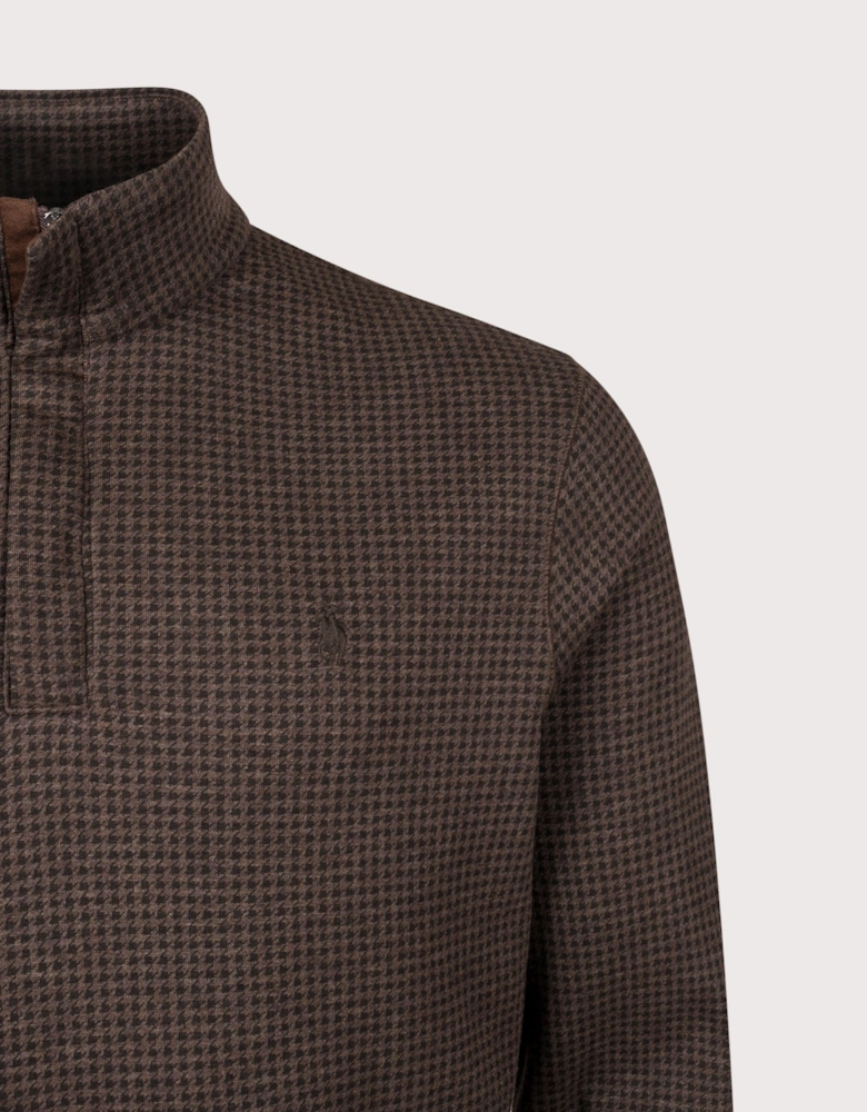 Houndstooth Jersey Jumper