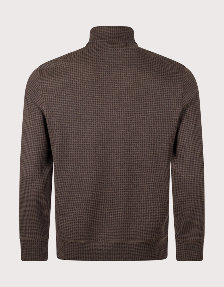 Houndstooth Jersey Jumper
