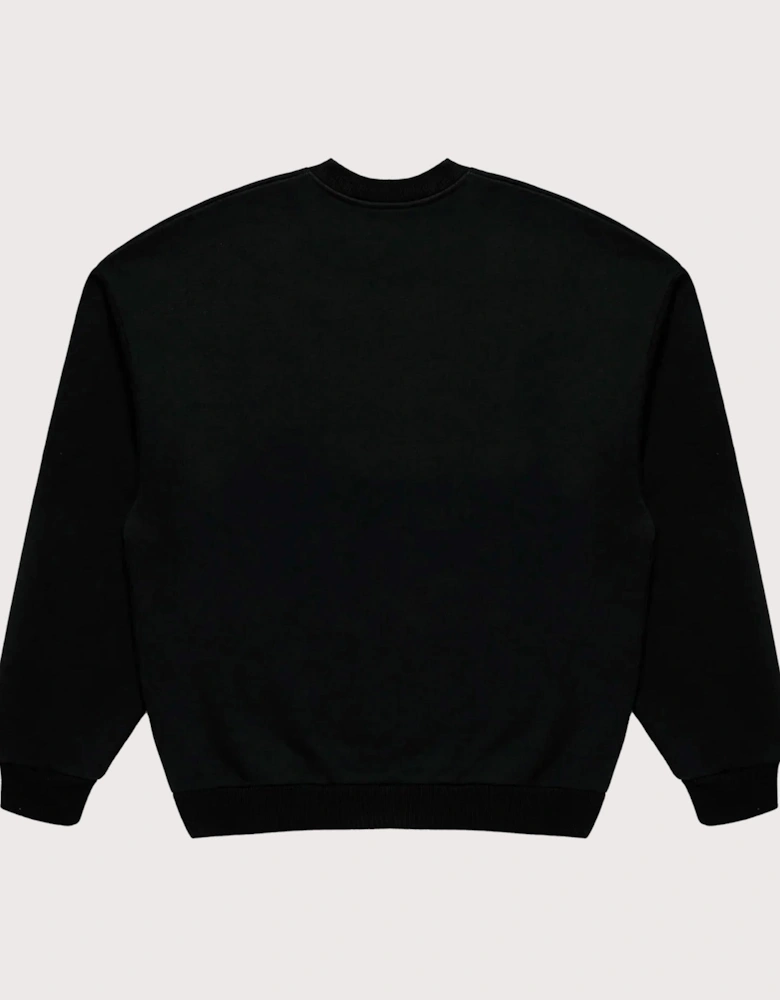 Oversized Linear Crewneck Sweatshirt