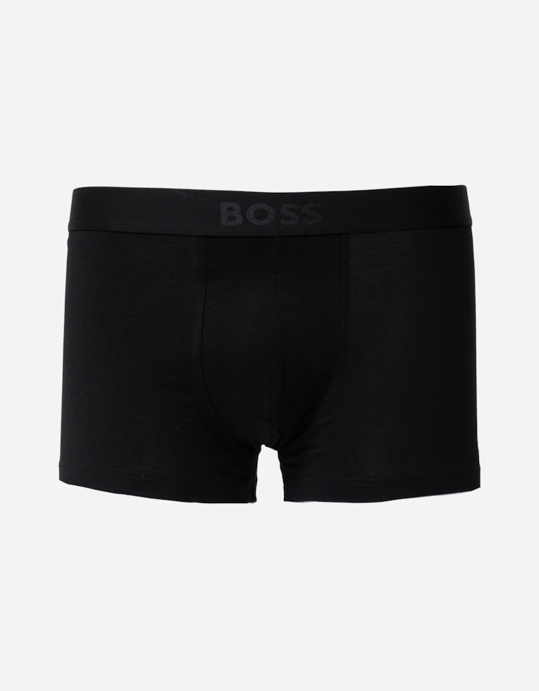 BOSS Orange 3-Pack Mens Stretch-Cotton Trunks with Logo Waistbands  - Black 002