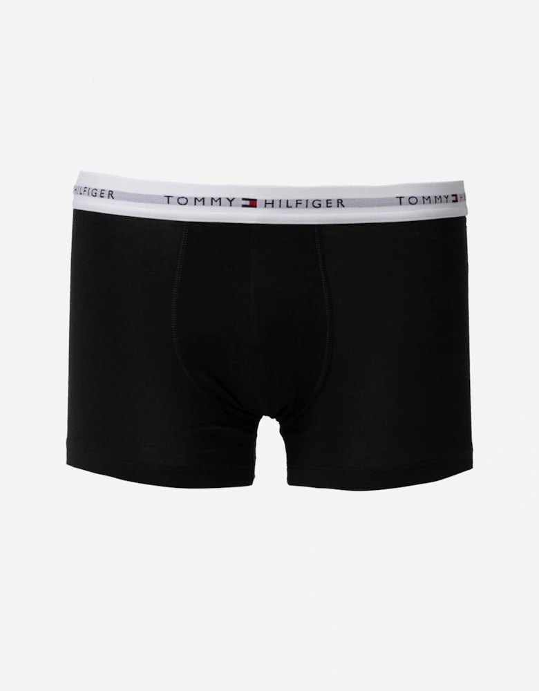 5 Pack Mens Waistband Trunks - B-Blue/Brown/White/Orange/Green