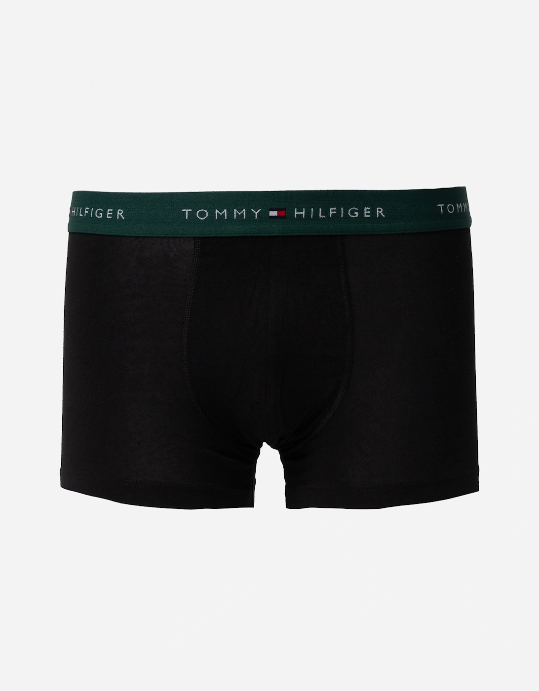 5 Pack Mens Waistband Trunks - B-Blue/Brown/White/Orange/Green