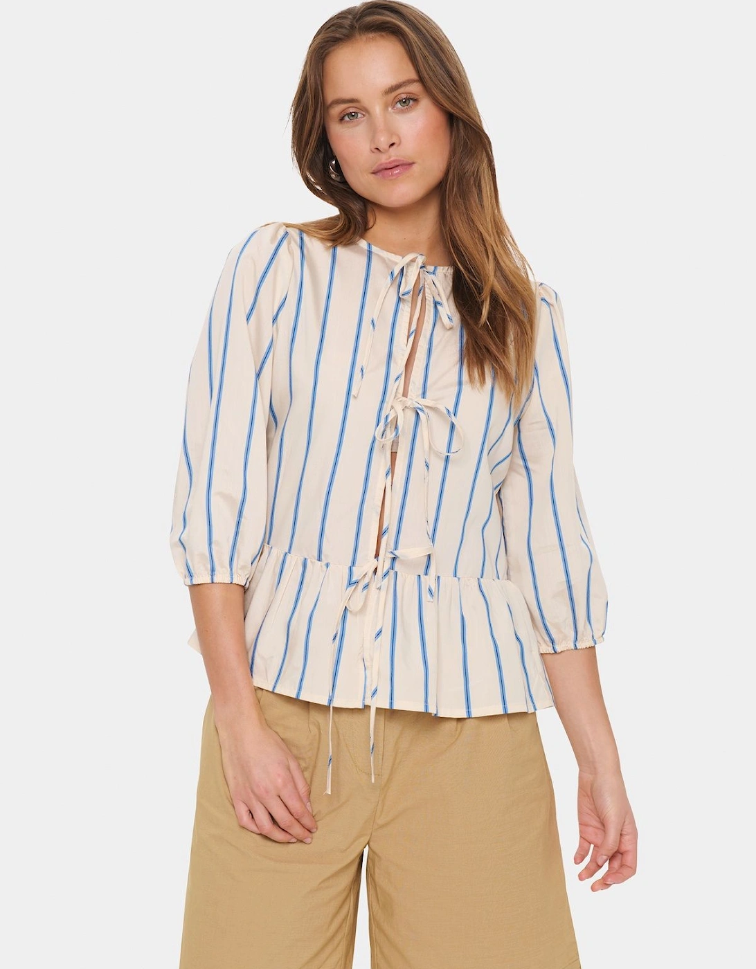 KotrinaSZ 3/4 Sleeve Striped Blouse, 2 of 1