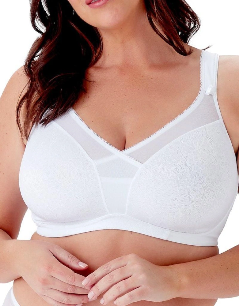 Beauty Non Wired Minimiser Bra - White