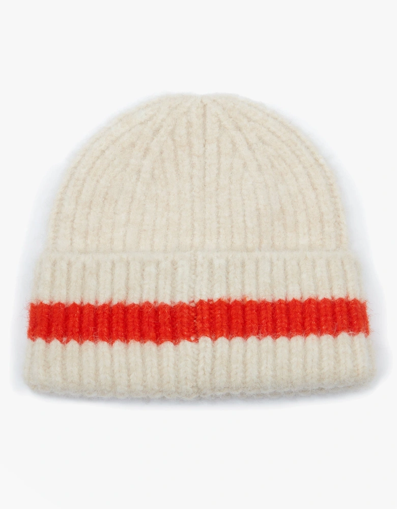 POPLEY STRIPE Womens Beanie Orange/Neutral