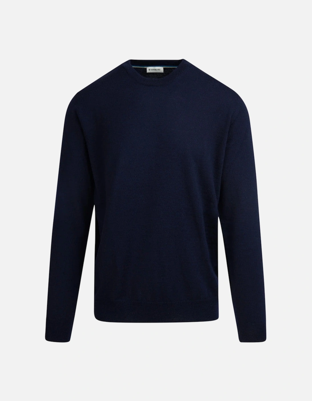 Men's Sandbanks Merino Crew Neck Jumper Navy - Size: 44