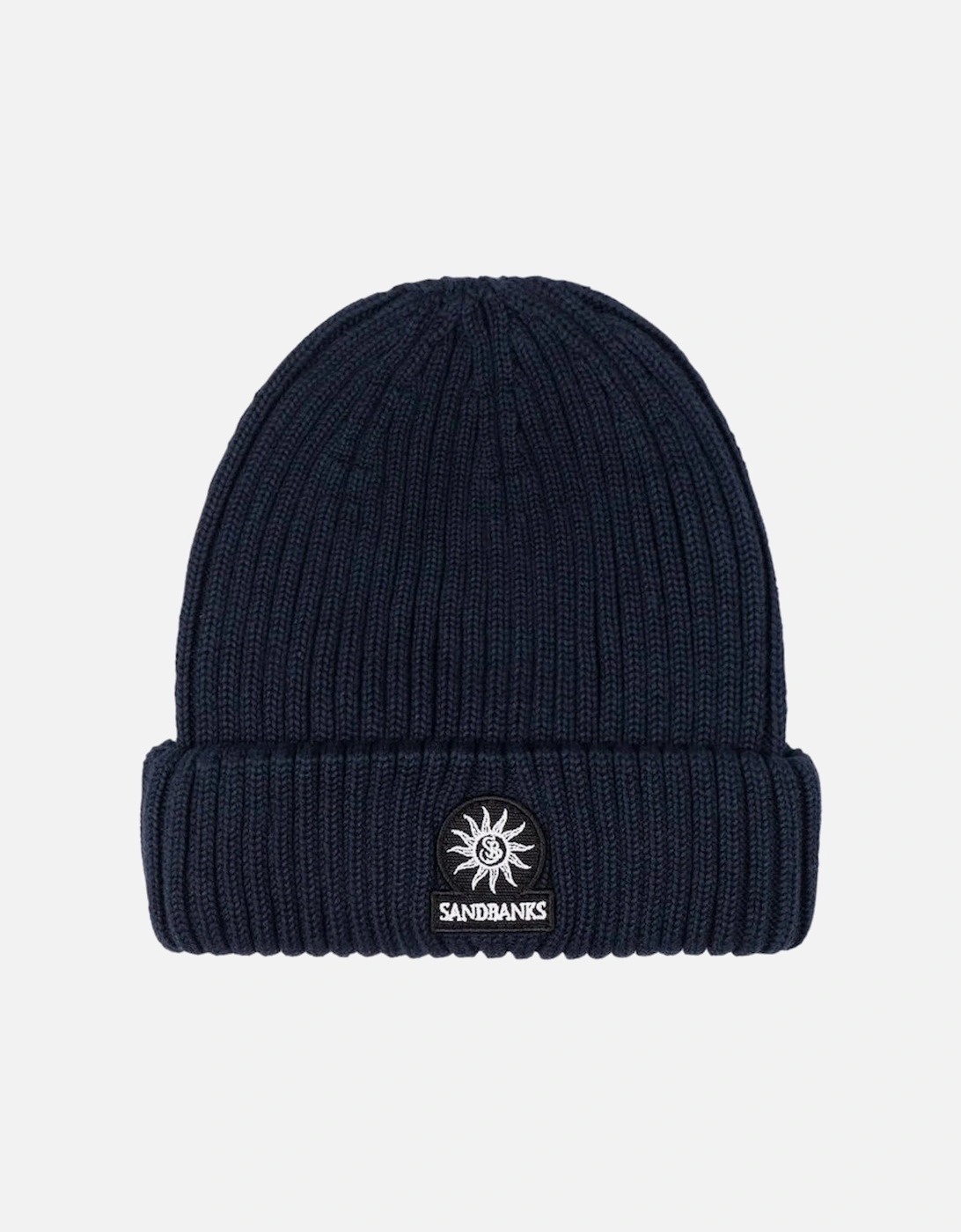 Merino Wool Ribbed Beanie Navy, 5 of 4