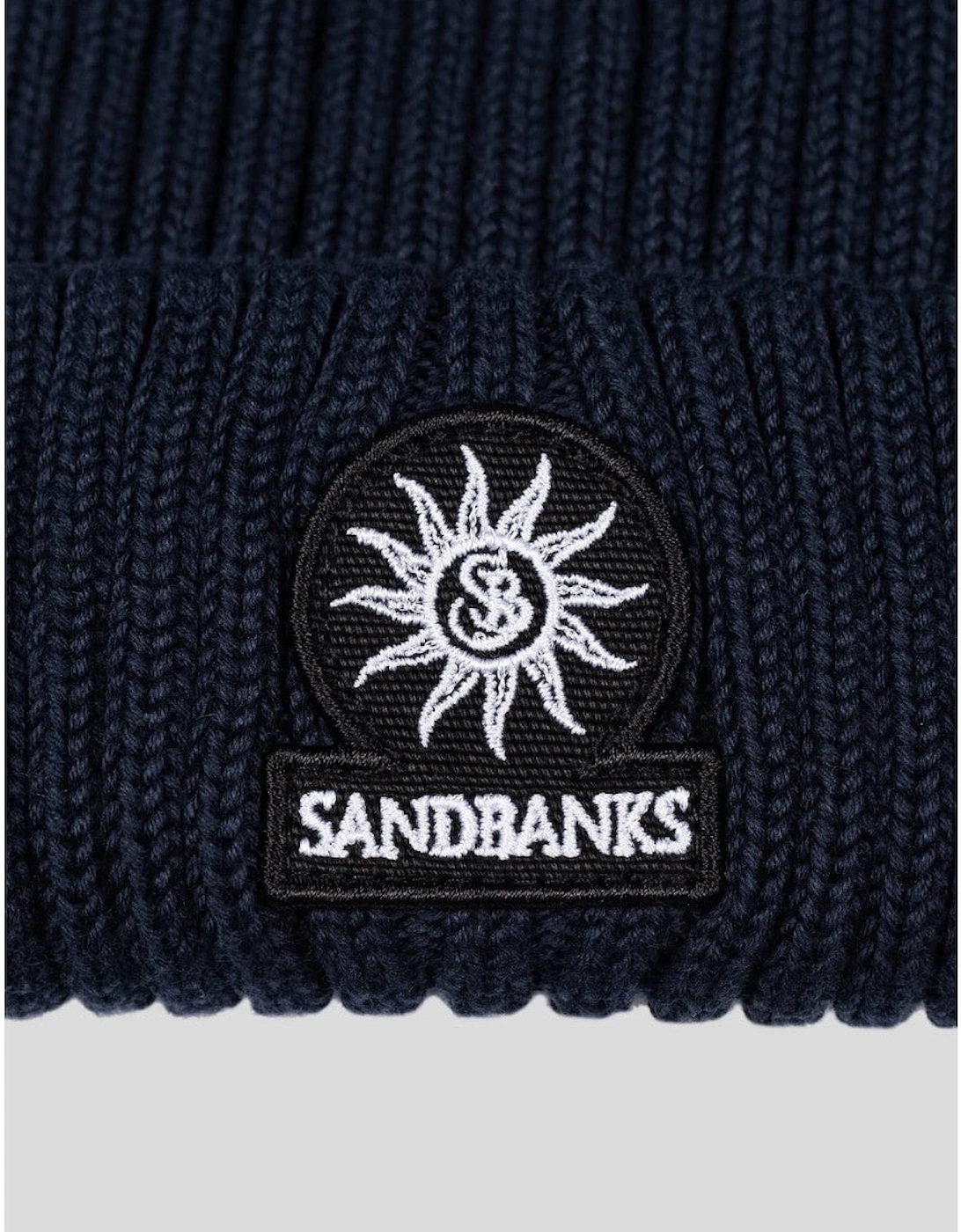Merino Wool Ribbed Beanie Navy