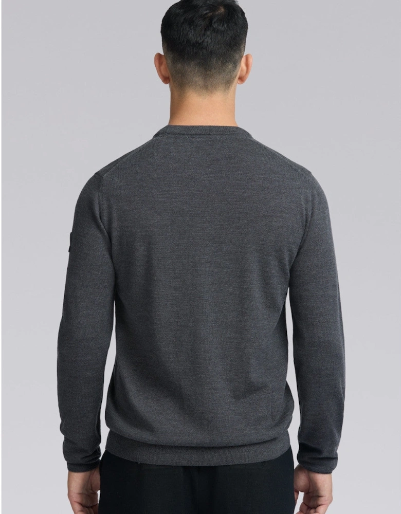 Merino Crew Neck Jumper Anthracite