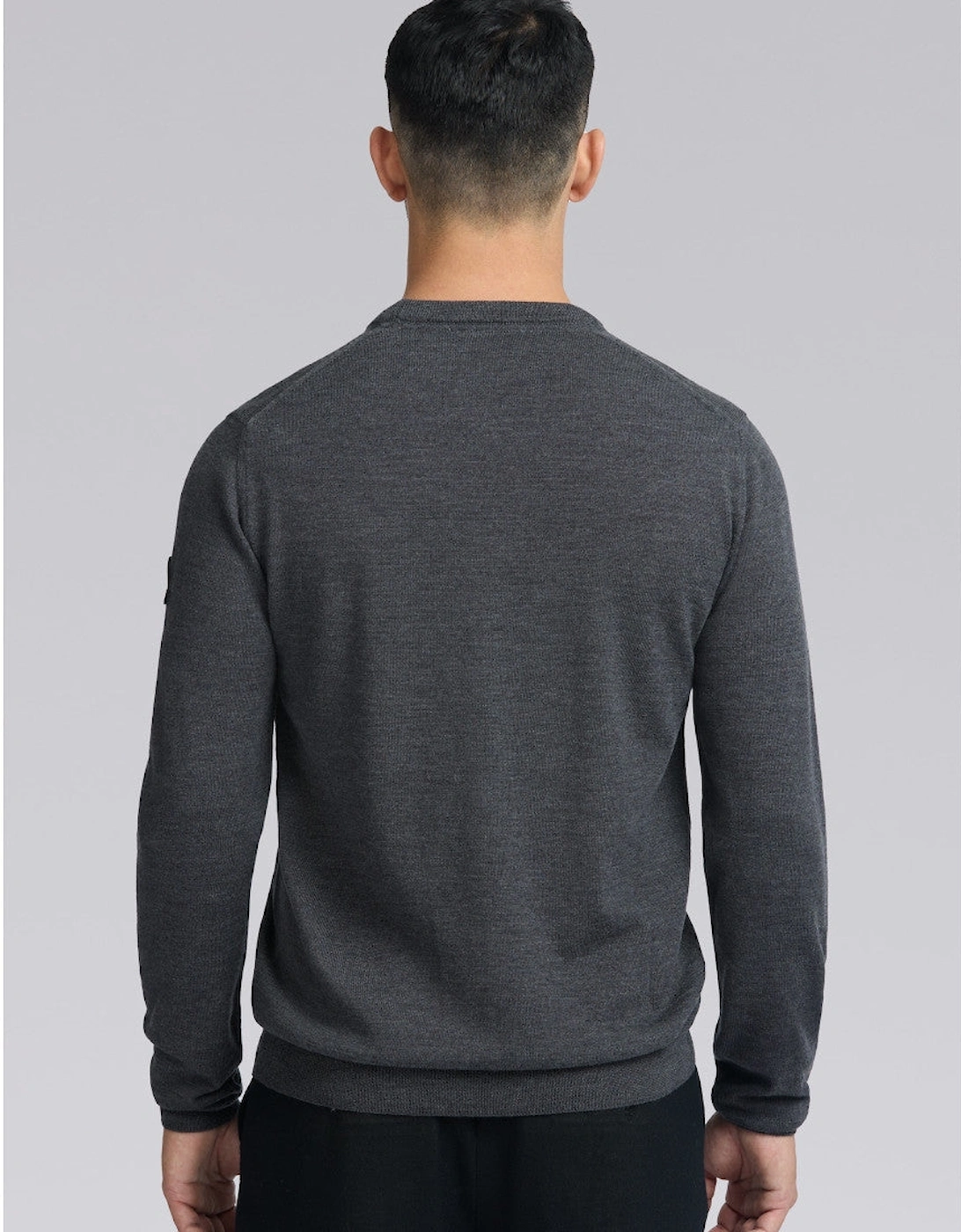 Merino Crew Neck Jumper Anthracite