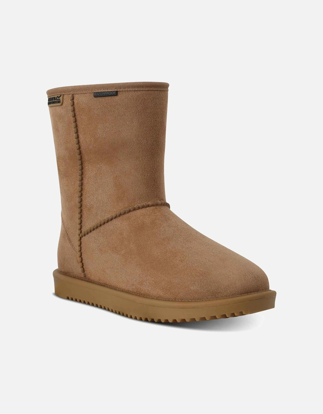 Womens Snow Boots Risley Mid Waterproof Slip On tan UK Size