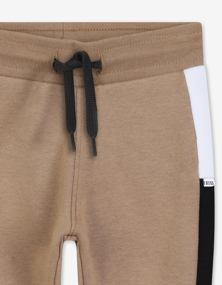 BOSS Baby Boys Logo Joggers in Brown