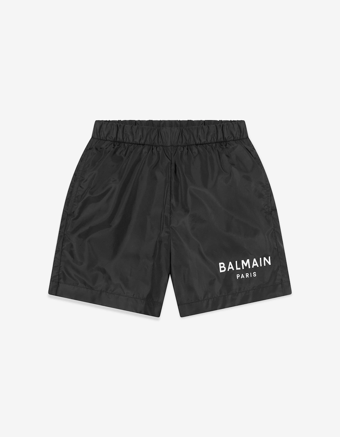 Balmain Boys Logo Swim Shorts in Black - Size: 4 years