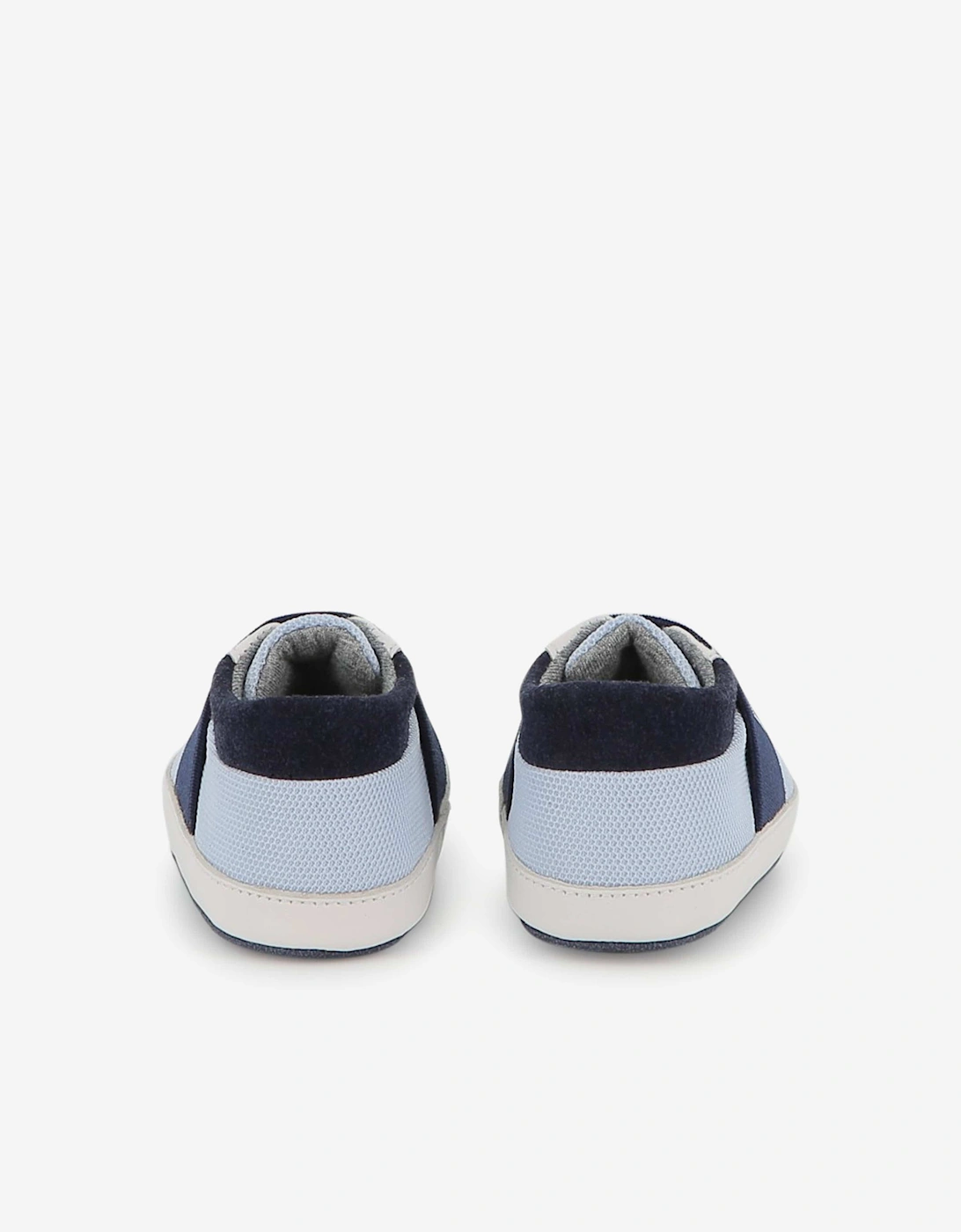 BOSS Baby Boys Leather Logo Pre-Walkers in Navy