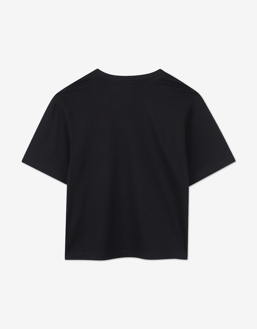 Boys Embroidered Logo T-Shirt in Black