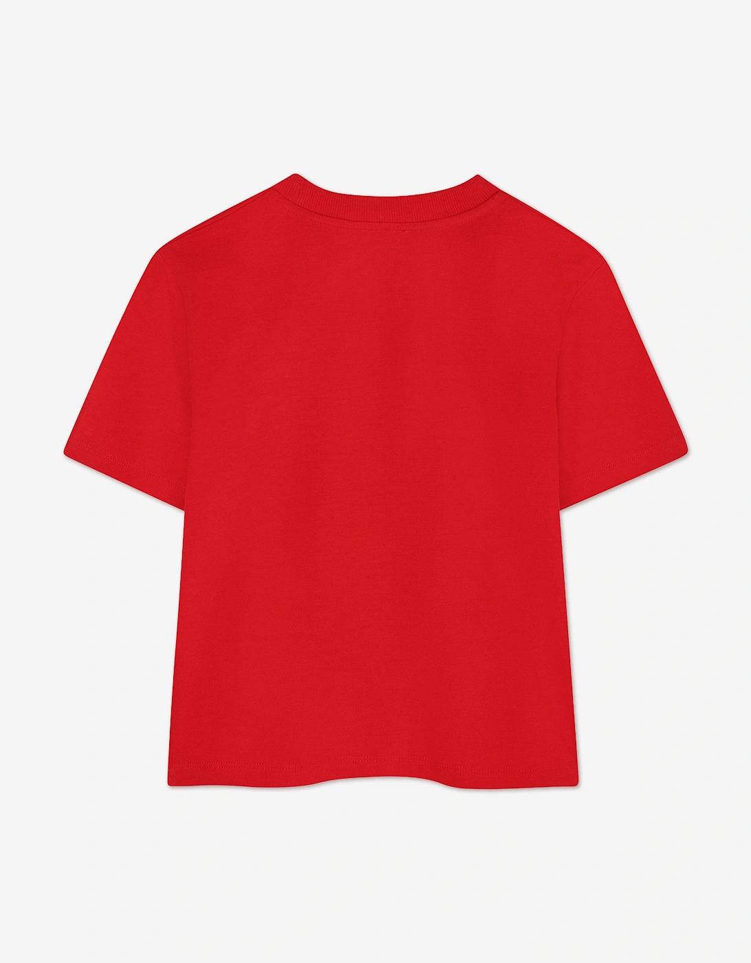 Boys Logo Print T-Shirt in Red