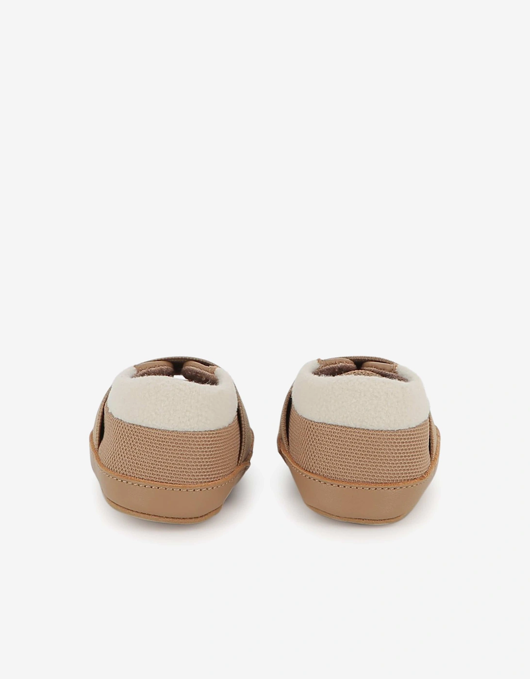 BOSS Baby Leather Logo Pre-Walkers in Brown