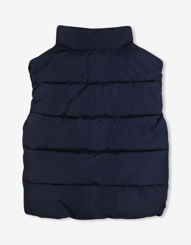 BOSS Boys Down Padded Gilet in Navy