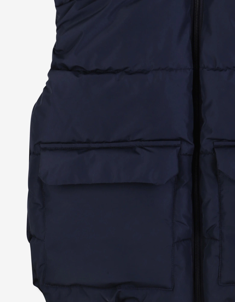 BOSS Boys Down Padded Gilet in Navy