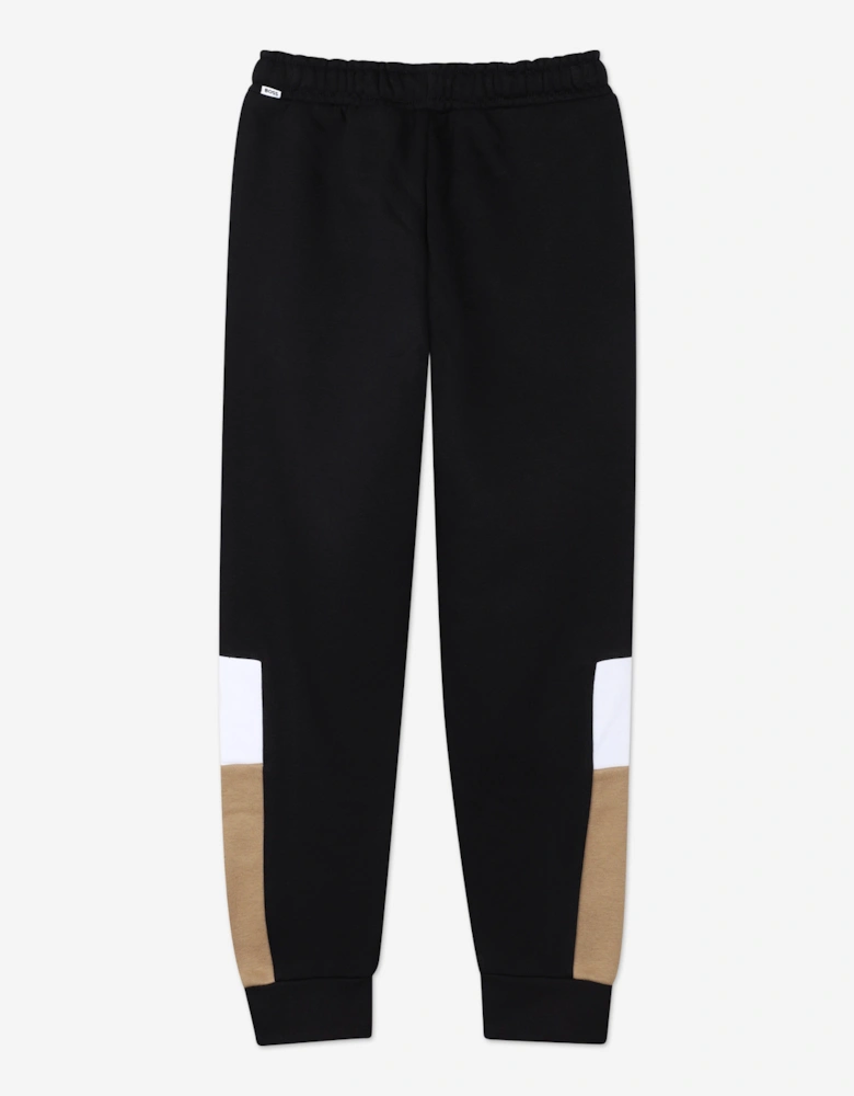 BOSS Boys Logo Print Joggers in Black