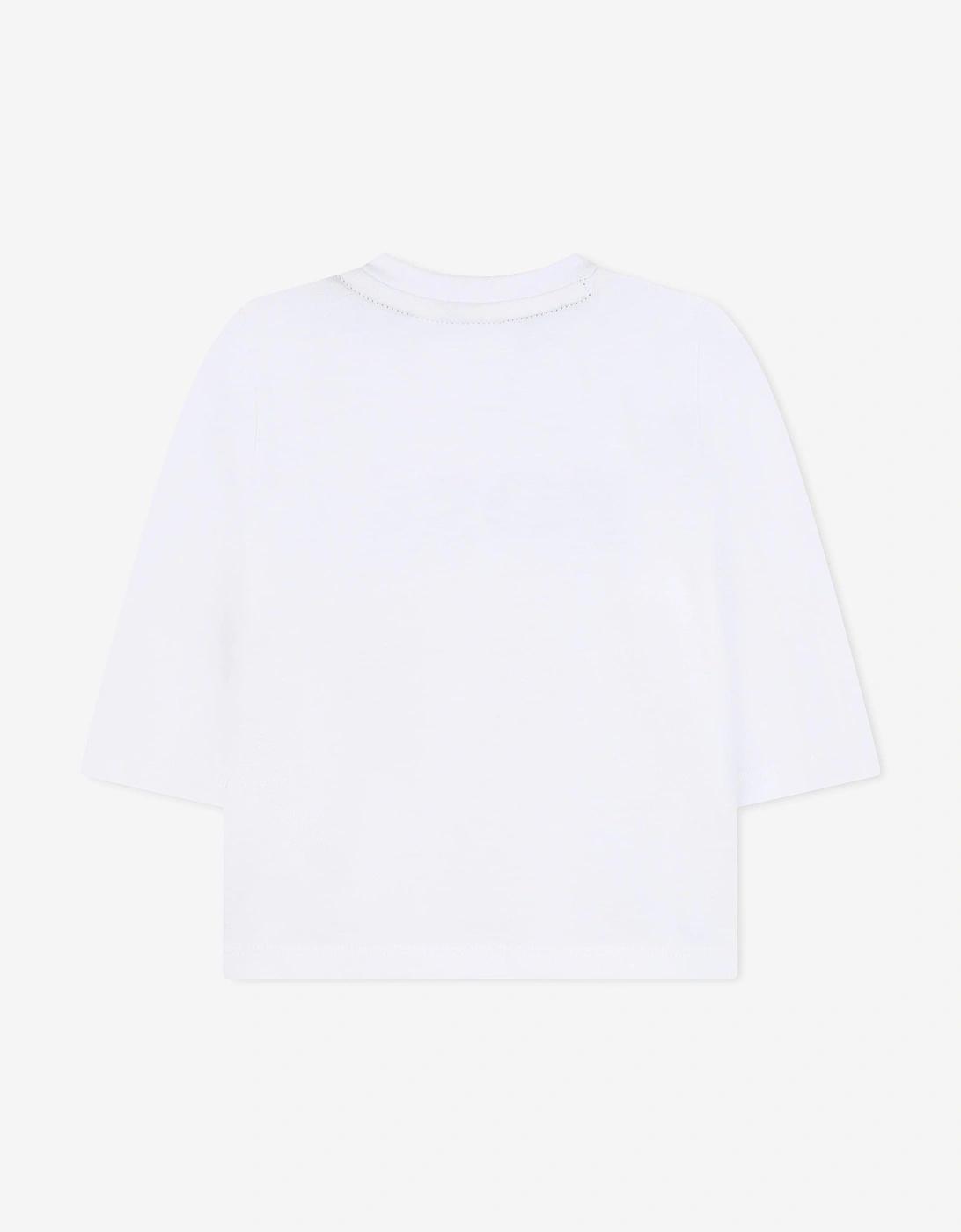BOSS Baby Boys Long Sleeve Logo T-Shirt in White