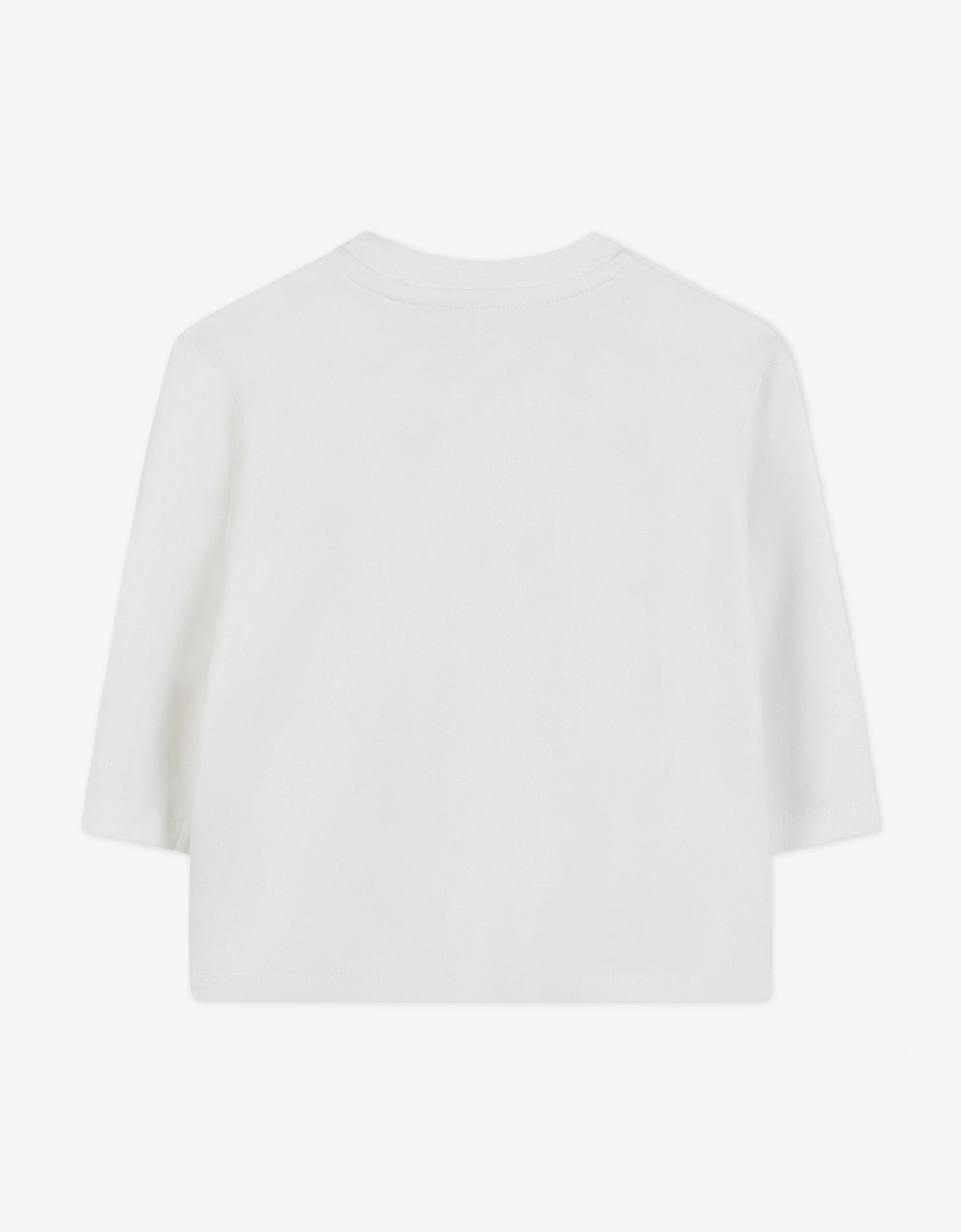 Baby Girls Long Sleeve Logo T-Shirt in Ivory