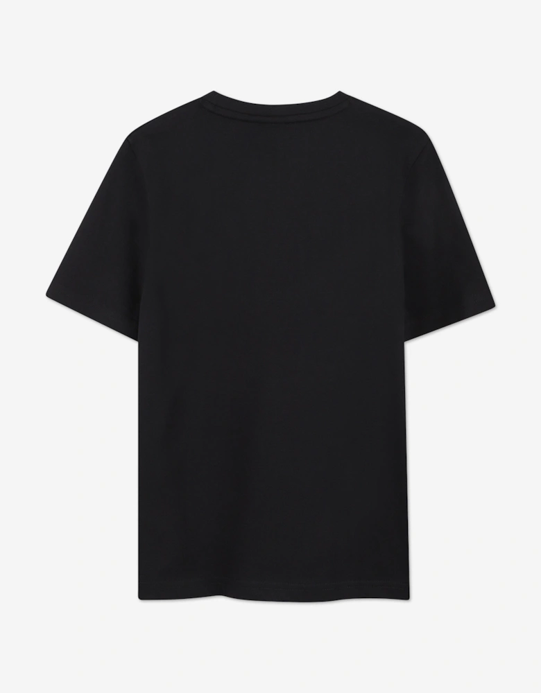 BOSS Boys Logo Print T-Shirt in Black