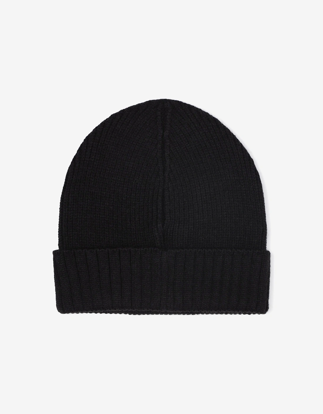 BOSS Boys Knitted Logo Beanie Hat in Black