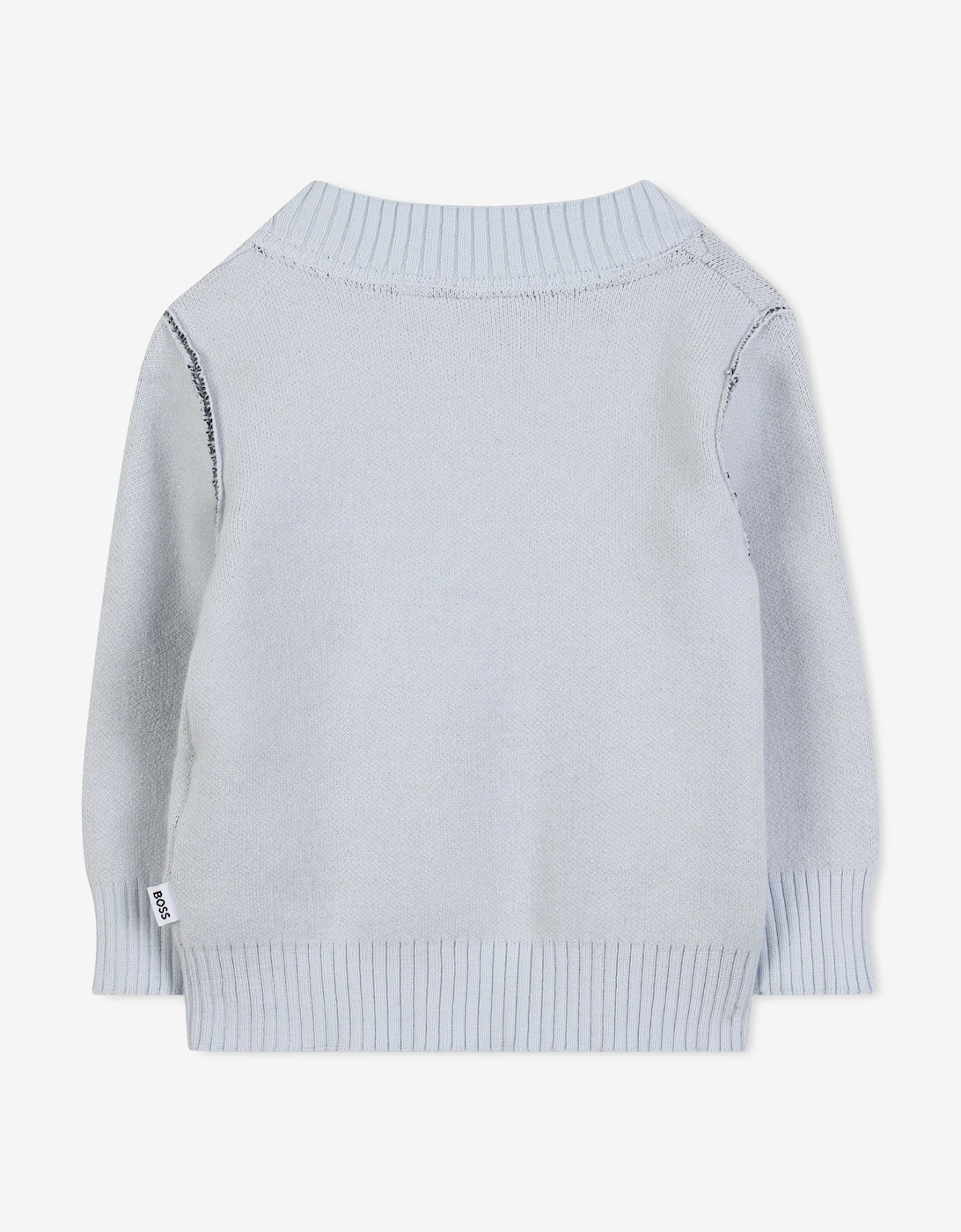 BOSS Baby Boys Monogram Jumper in Blue