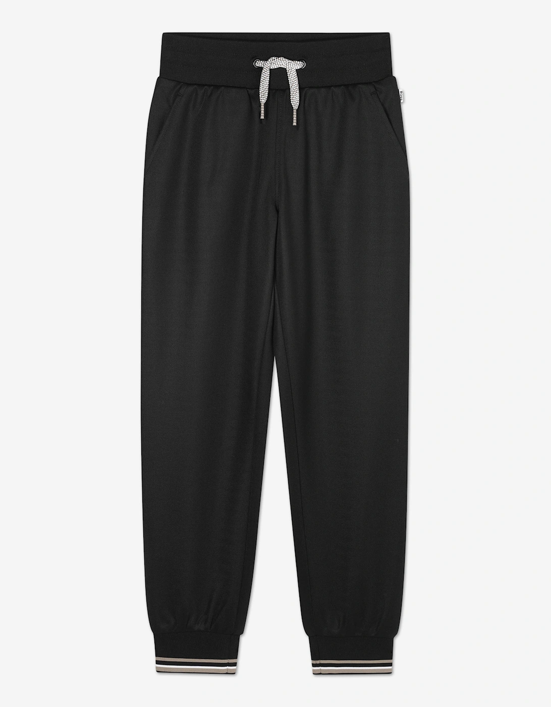 BOSS Boys Logo Print Joggers in Black, 5 of 4