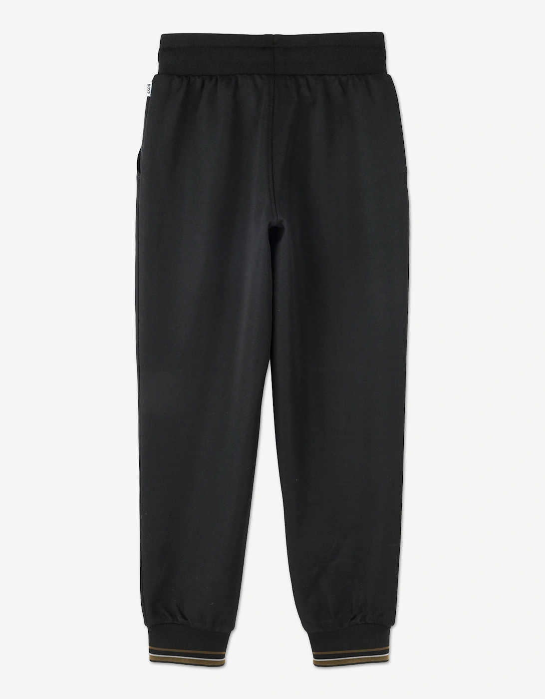 BOSS Boys Logo Print Joggers in Black