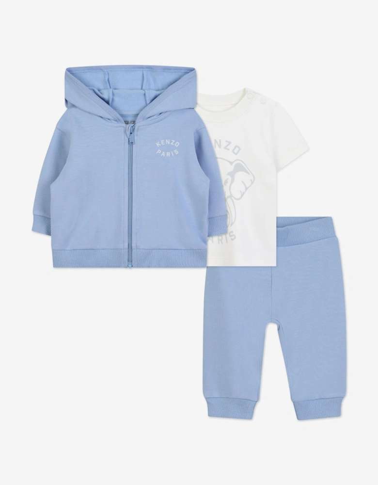 Baby Boys 3 Piece Tracksuit Set in Blue