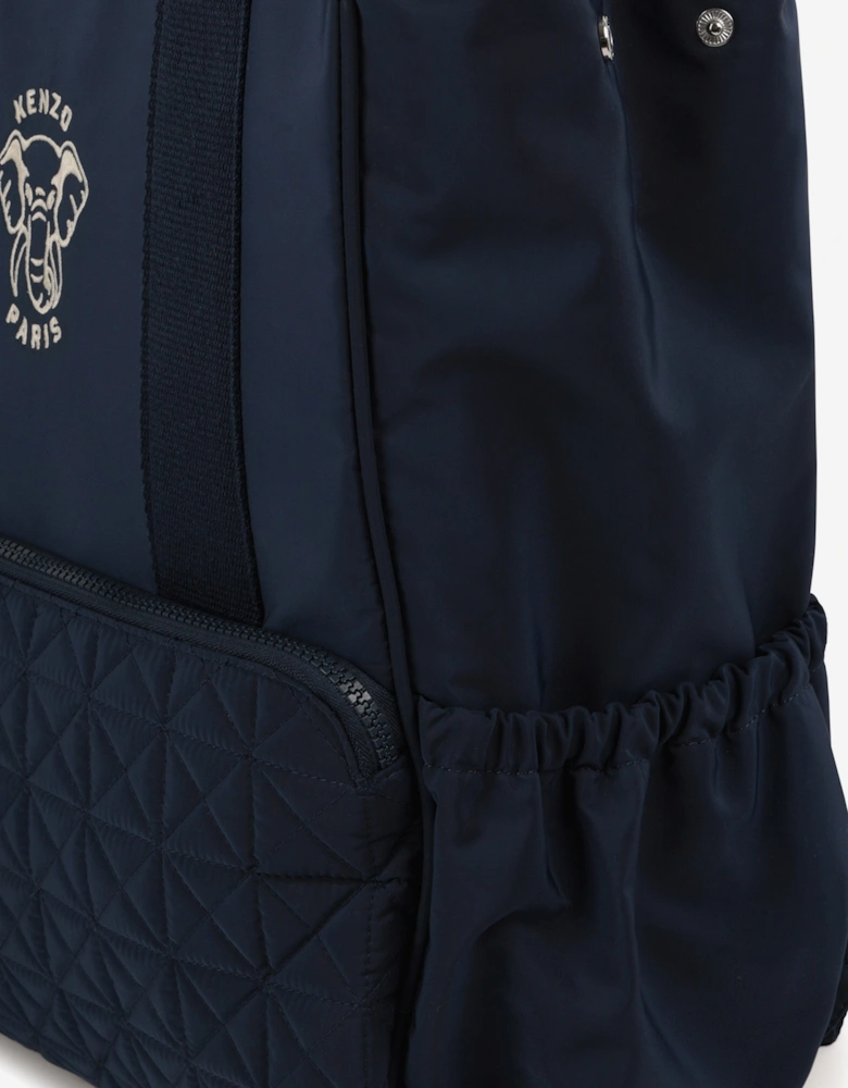Baby Elephant Changing Backpack in Navy (40cm)