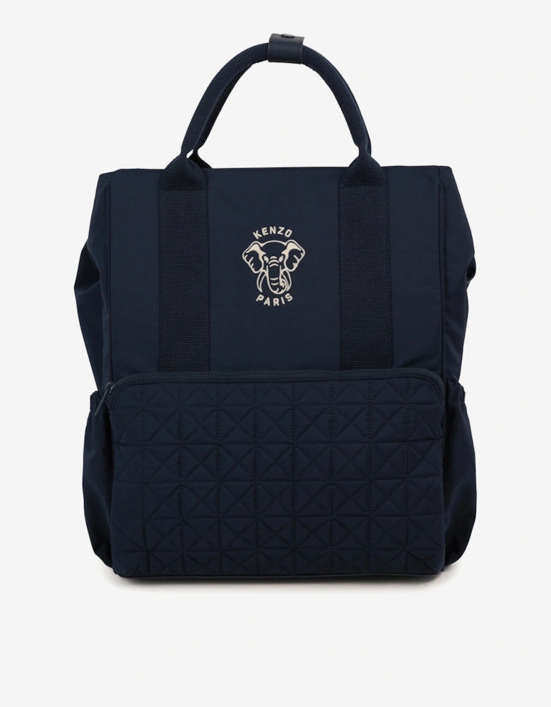 Baby Elephant Changing Backpack in Navy (40cm)