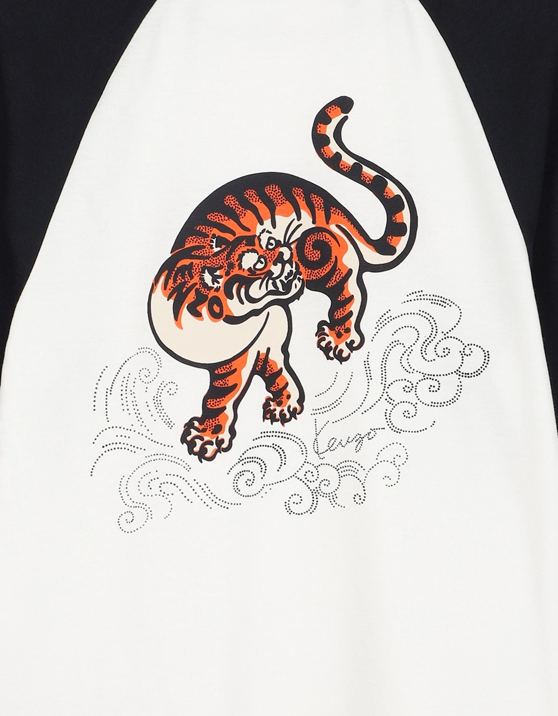 Boys Contrast Logo T-Shirt in Ivory