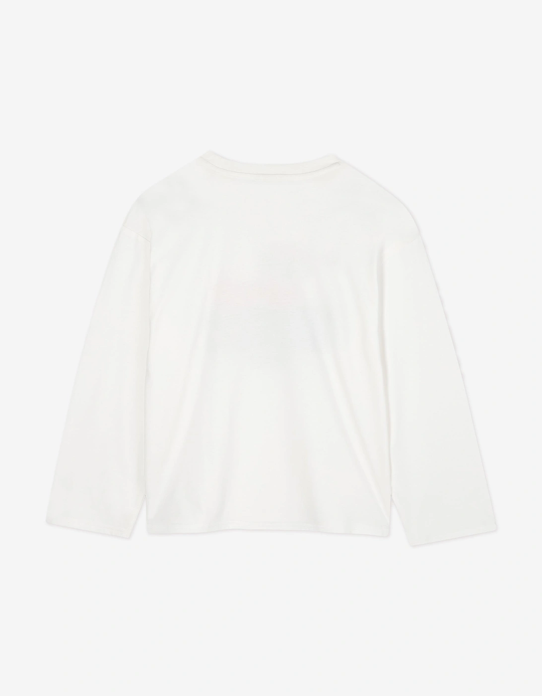 Boys Long Sleeve Tiger Logo T-Shirt in Ivory