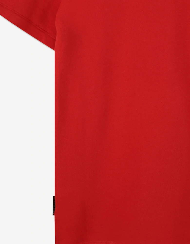 Girls Snapshot Bag Print Dress in Red