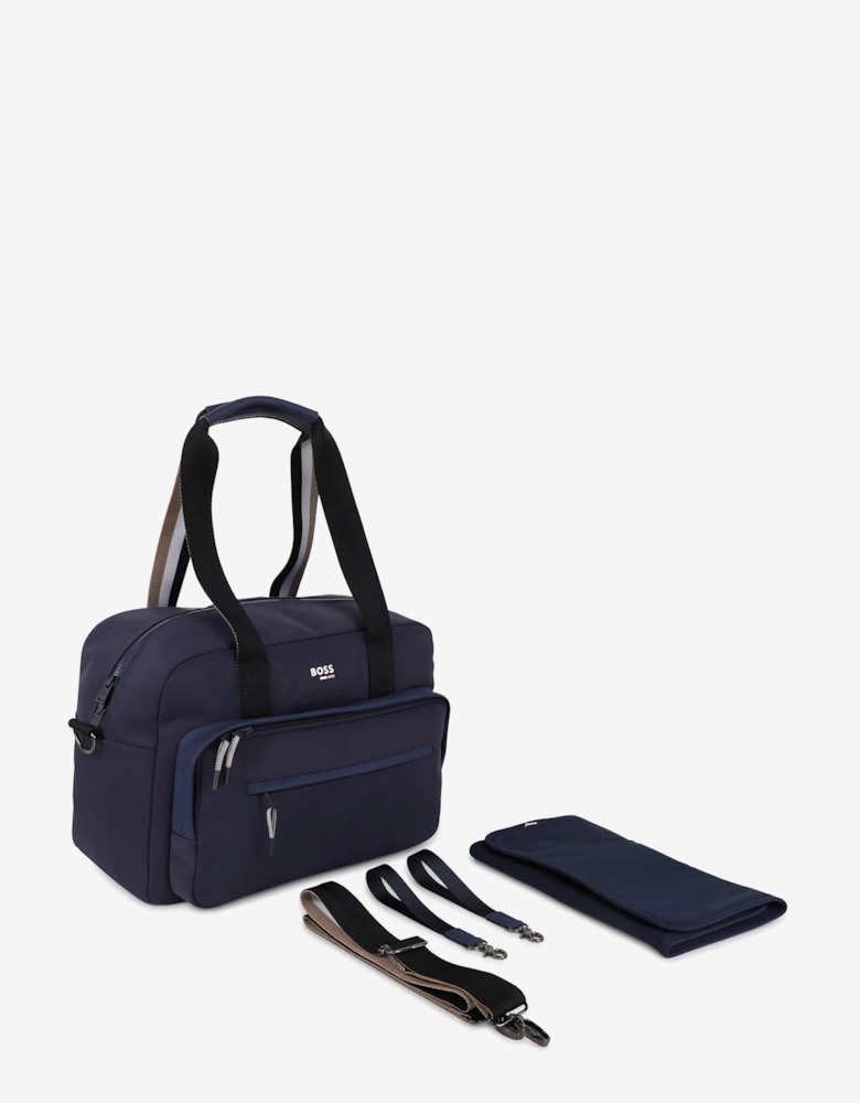 BOSS Baby Logo Changing Bag in Navy (39cm)
