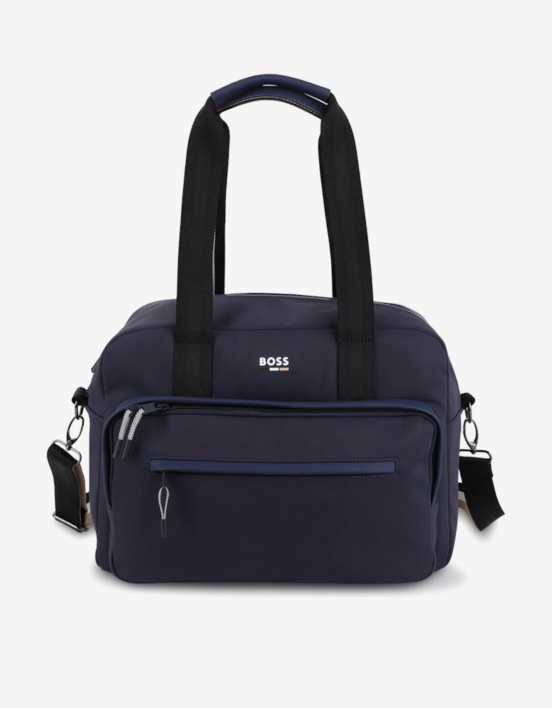 BOSS Baby Logo Changing Bag in Navy (39cm)