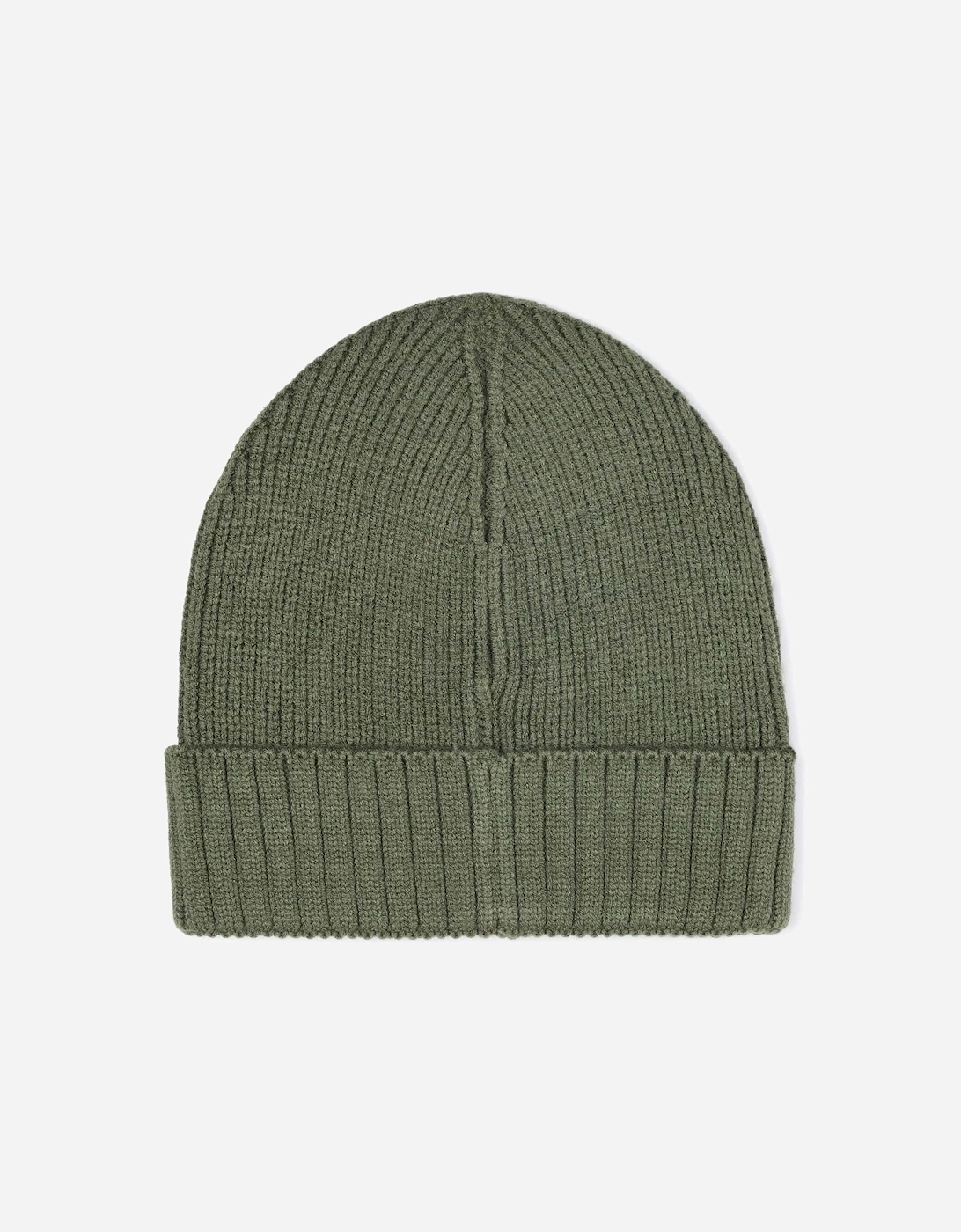 BOSS Boys Knitted Logo Beanie Hat in Green