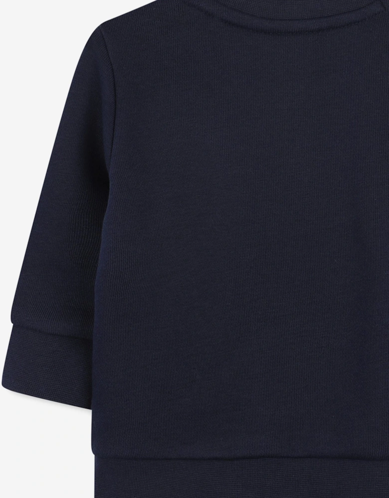 BOSS Baby Boys Embroidered Logo Sweatshirt in Navy
