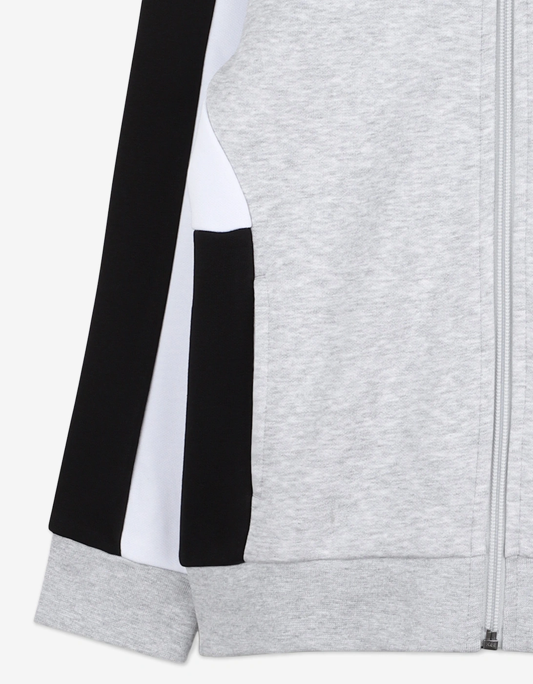 BOSS Boys Logo Print Zip Up Top in Grey