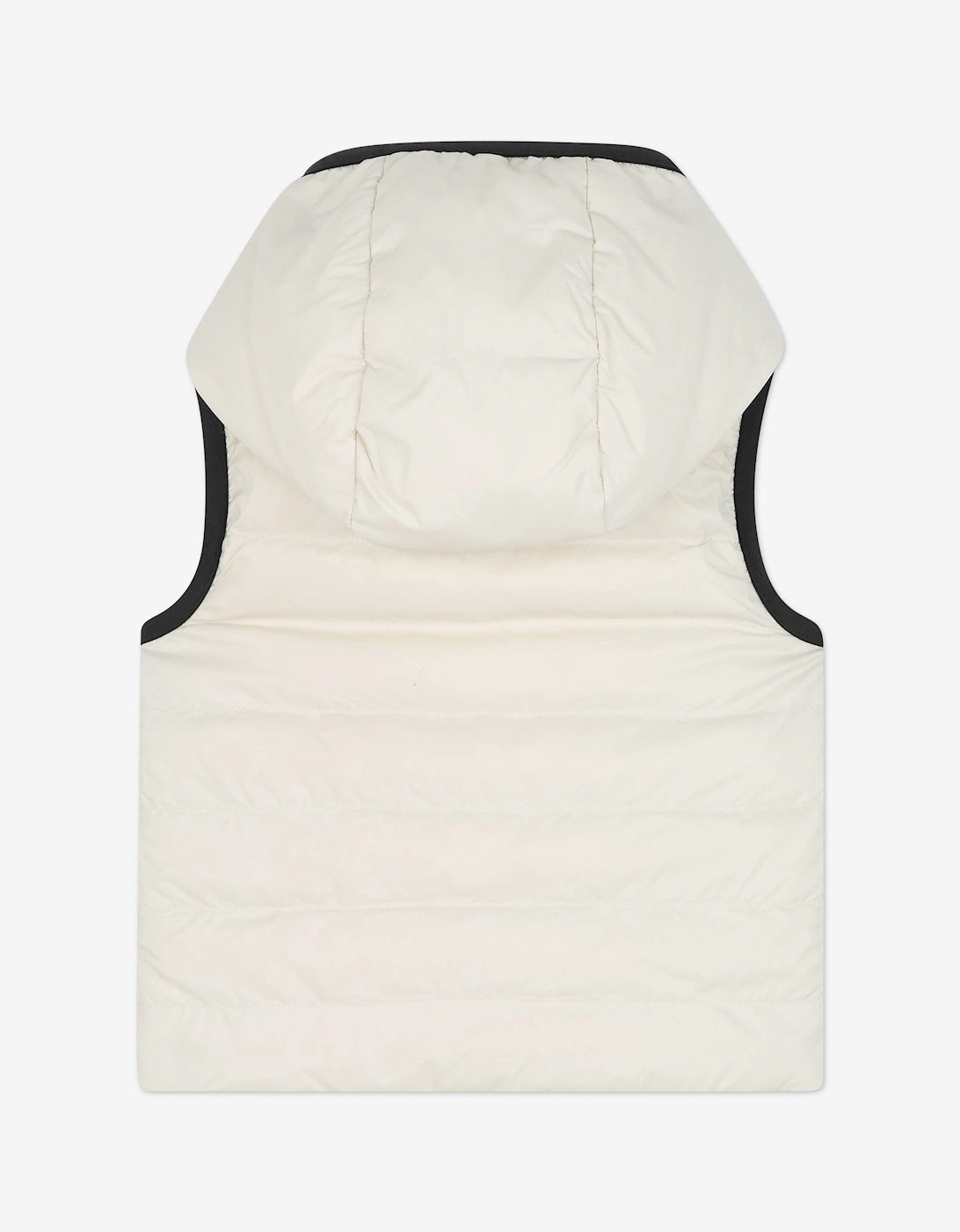 BOSS Baby Boys Reversible Down Padded Gilet in Ivory