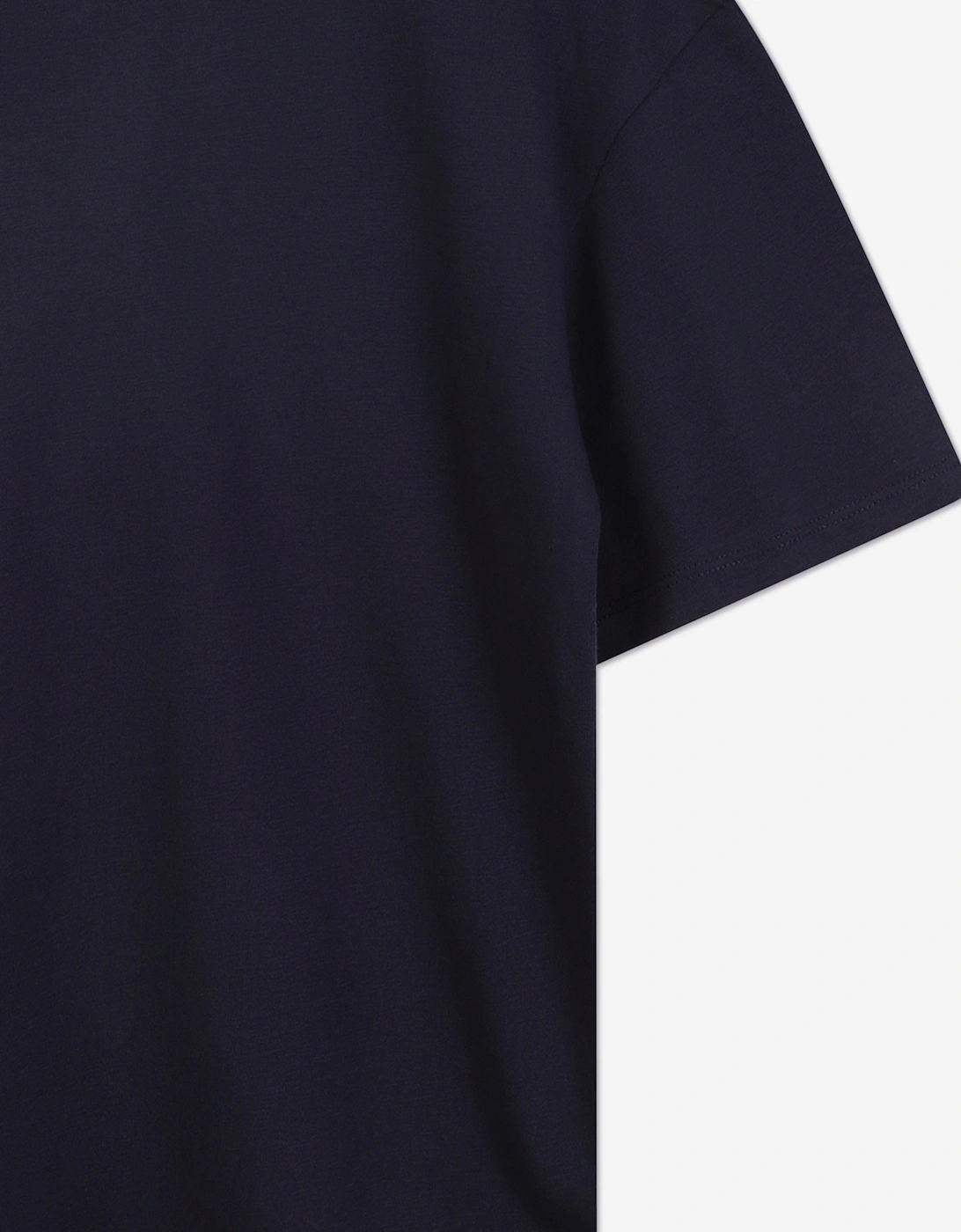 Girls Embroidered Logo T-Shirt in Navy