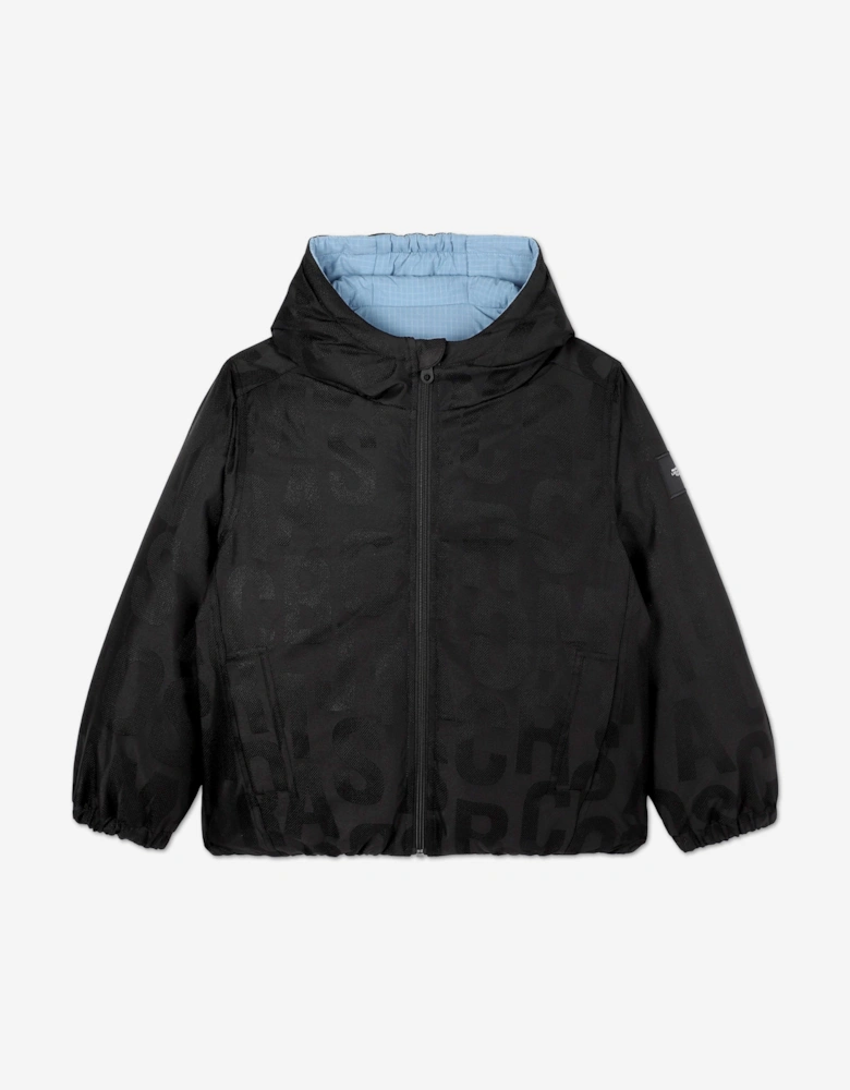 Boys Reversible Puffer Jacket in Blue