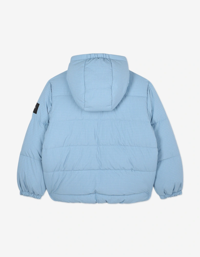 Boys Reversible Puffer Jacket in Blue
