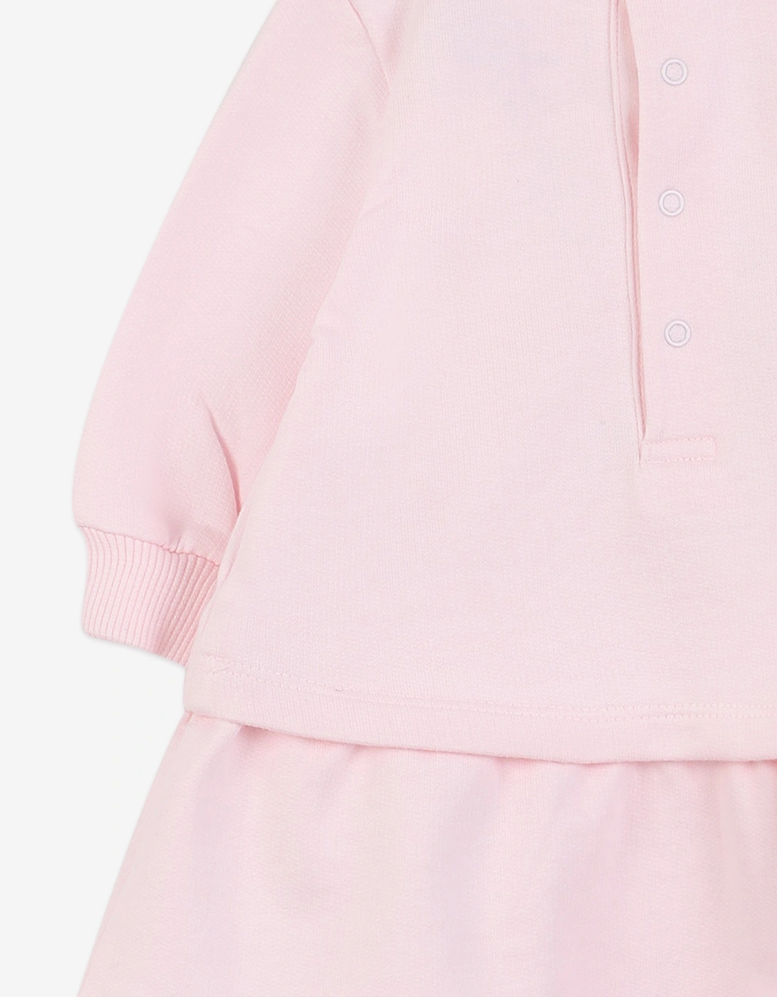 Baby Girls Snapshot Bag Print Sweater Dress in Pink